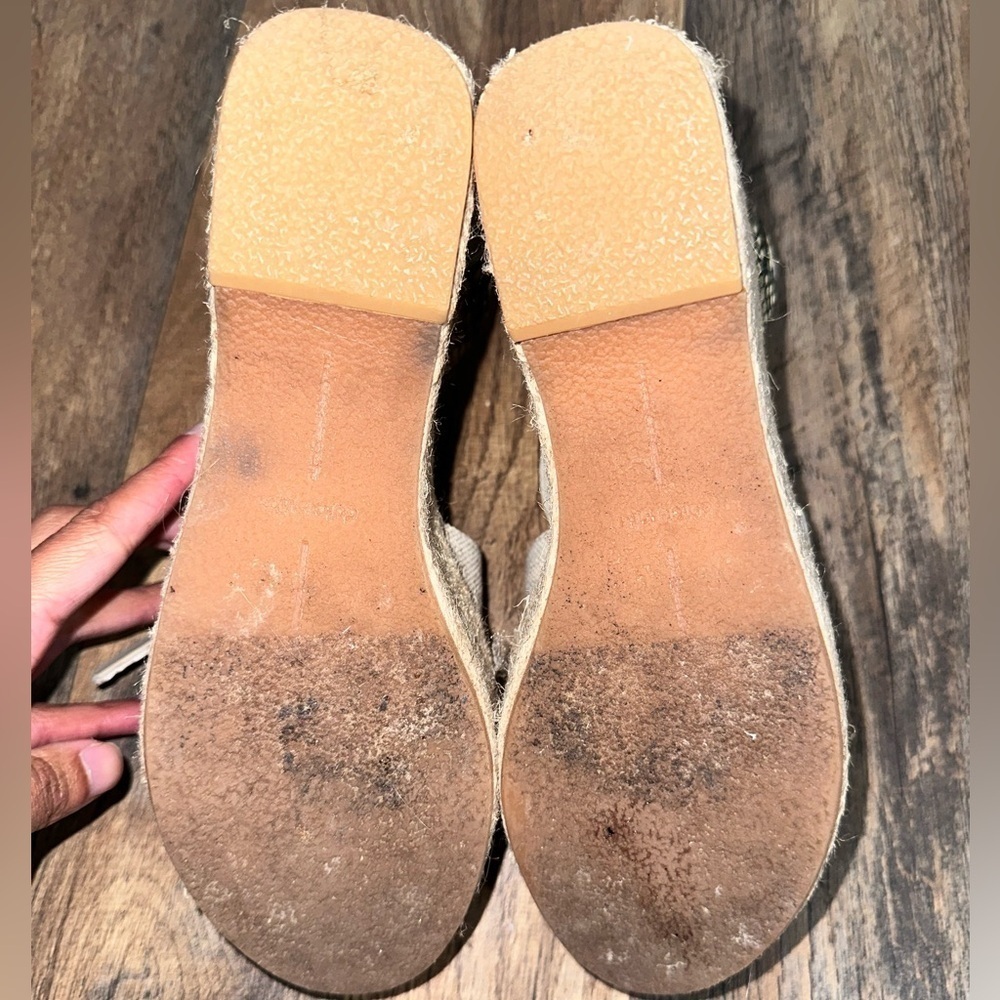 Dolce Vita Lesly Wedge Espadrille Platform Sandals 7 Snake Ankle Straps - Picture 8 of 8